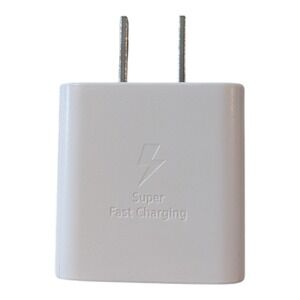 Nn7. Samsung 25W Super Fast Wall Charger Adapter - White